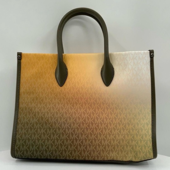 Michael Kors Medium Mirella Ombré Crossbody in Gold - Picture 2 of 2